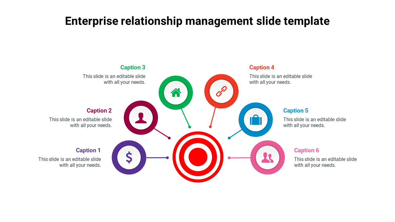 Enterprise relationship management slide template slide